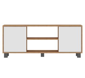 Rack TV 50" Portugal blanco/café