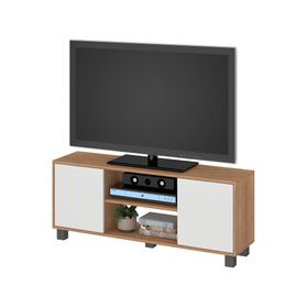 Rack TV 50" Portugal blanco/café