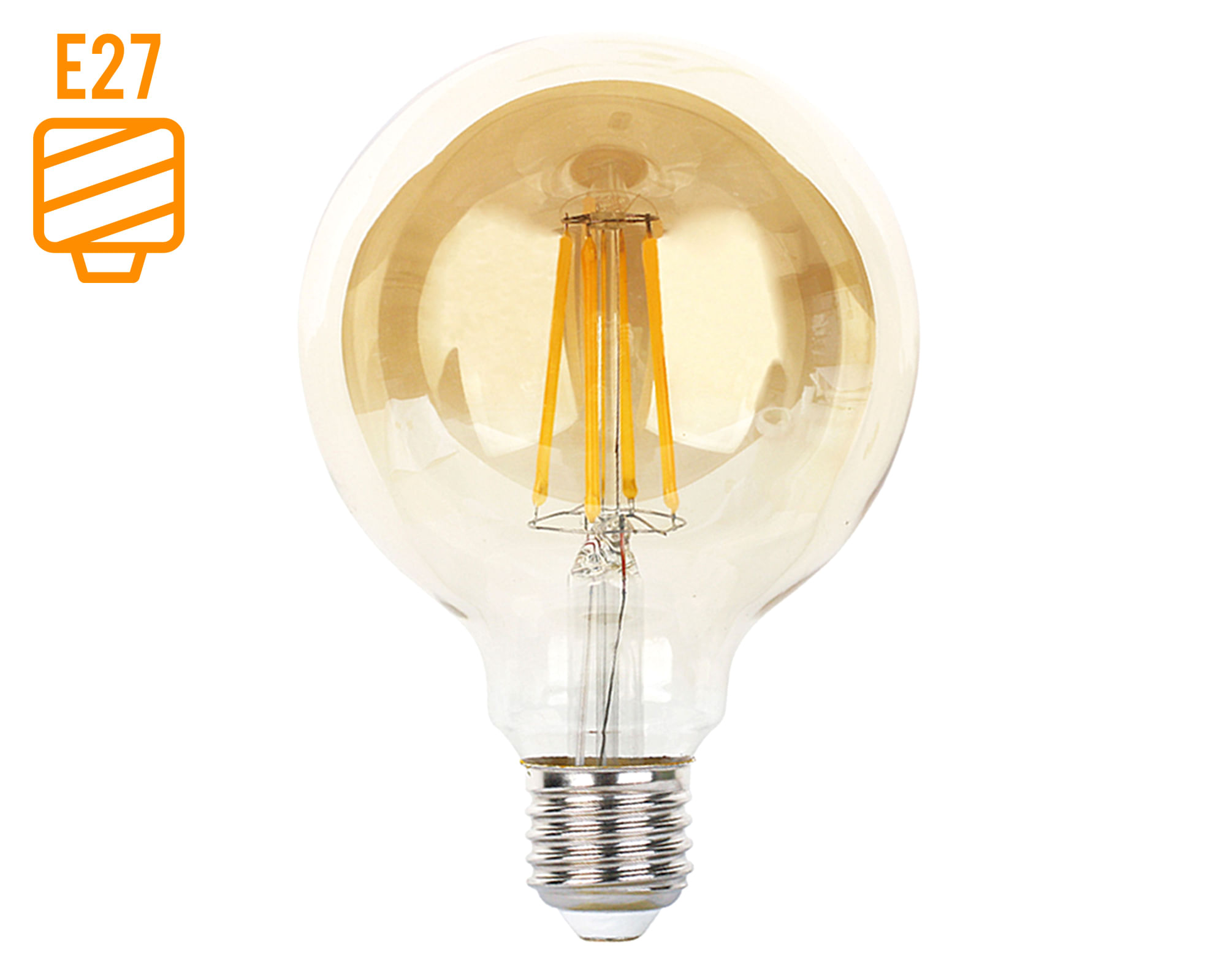 Ampolleta led 6W E27 luz cálida Vintage