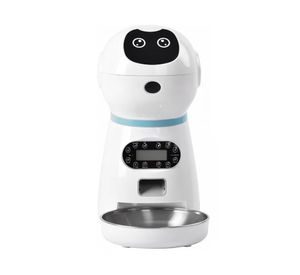 Robot dispensador automático alimento 34x18x30 cm blanco