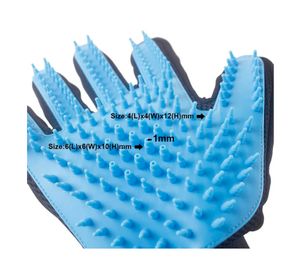 Guante de ducha Masajeador 2 en 1 mascotas 20x12 cm celeste