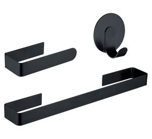 Accesorio baño Adnes negro 3 piezas