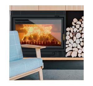 Chimenea a leña 850 negro 27kW