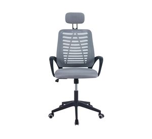 Silla de escritorio Mesh cabezal gris