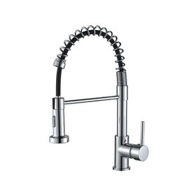 Monomando cocina Rigo inox/negro