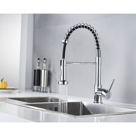 Monomando cocina Rigo inox/negro