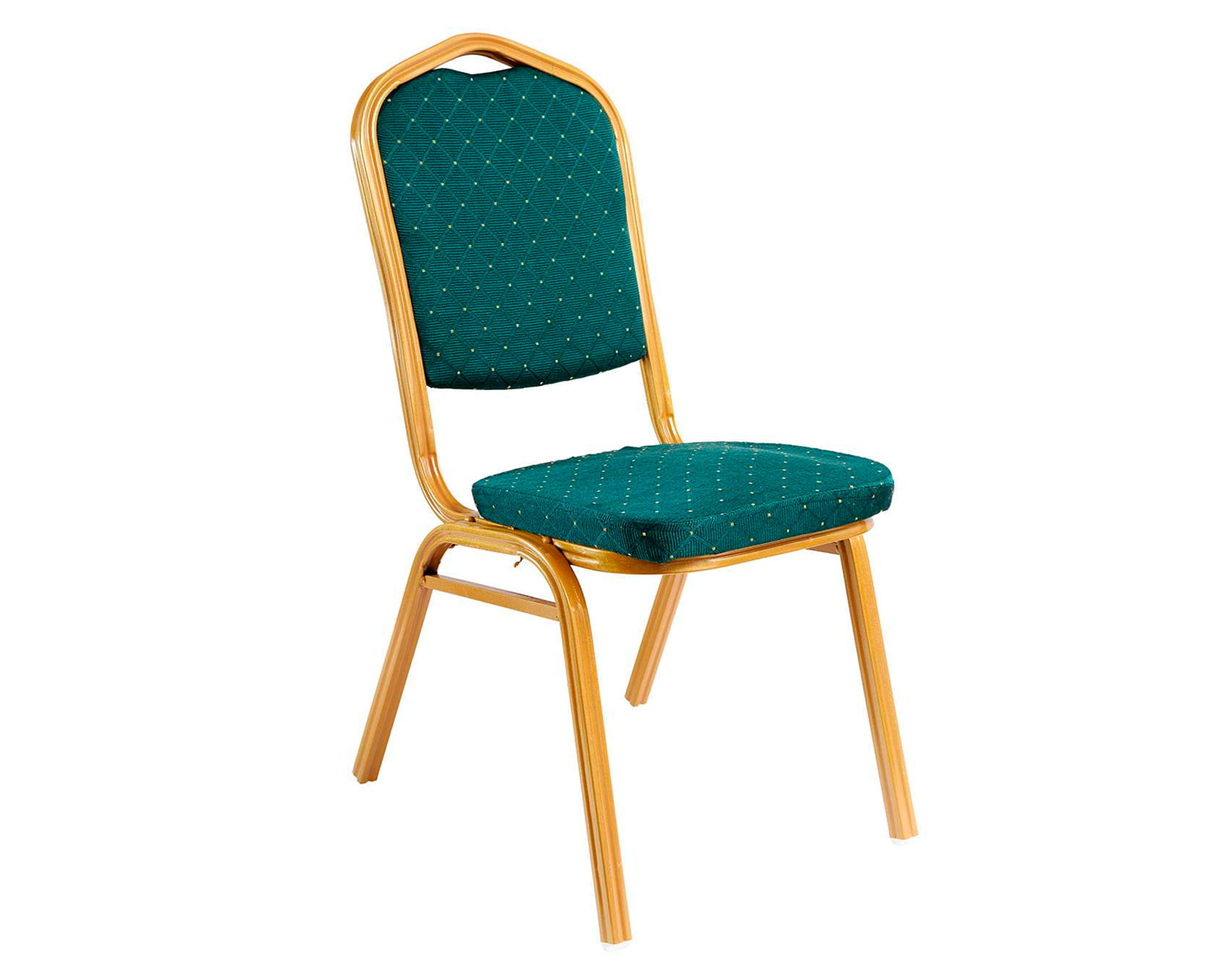 Importadora USA Silla de comedor aluminio CDX657 verde/dorado