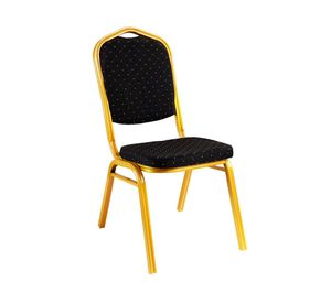 Silla de comedor aluminio CDX655 negro/dorado