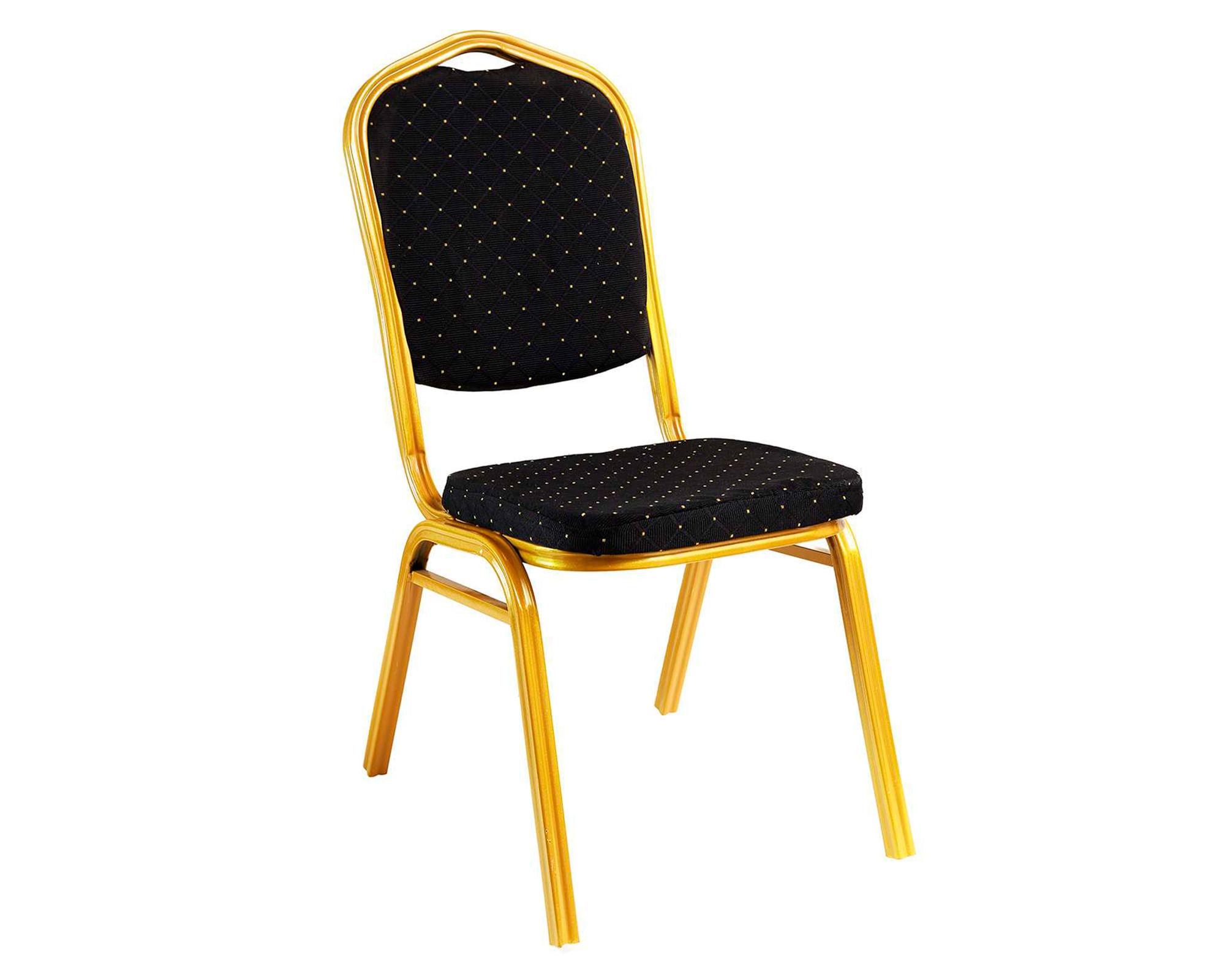 Importadora USA Silla de comedor banquetera negro/dorado