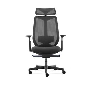 Silla de escritorio Eve con cabecero negro