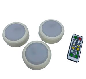 3 Luces LED redondo + control remoto
