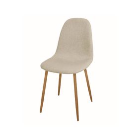 Silla Domi tela beige 82x45x54 cm