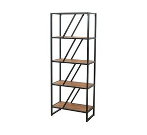 Repisa Sabina natural/negro 155x60x30 cm