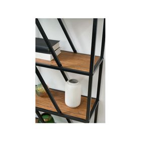 Repisa Sabina natural/negro 155x60x30 cm