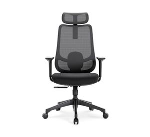 Silla de escritorio Bolt con cabecero negro