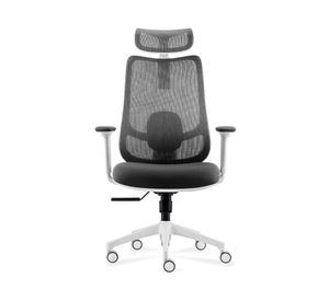 Silla de escritorio Bolt con cabecero gris claro