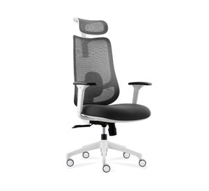 Silla de escritorio Bolt con cabecero gris claro