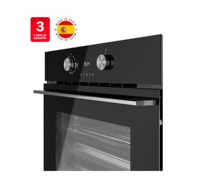 Horno eléctrico empotrado HLB-8550 SC BK negro 63 lt