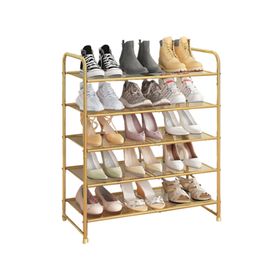 Organizador zapatos 5 Niveles dorado 80x68x29 cm