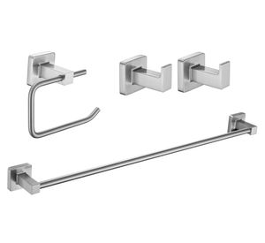 Accesorio baño Regon cromo 4 piezas