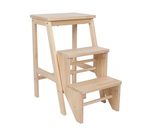 Banquito con asa Plegable natural 62x40x57.5 cm