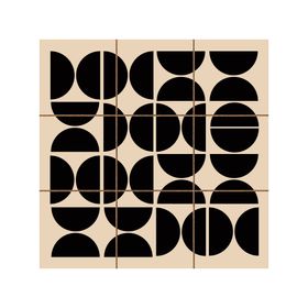 Decoración pared 20x20x1.2 cm 9 piezas