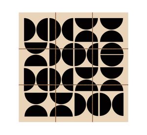 Decoración pared 20x20x1.2 cm 9 piezas