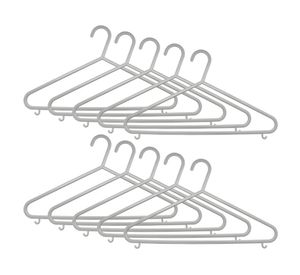 Colgador gris 10 piezas