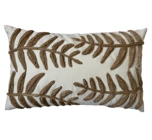 Cojín bordado yute 30x50 cm