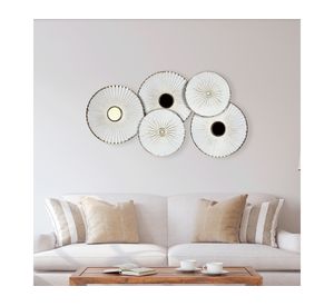 Decoración pared metal 46x87.5x6 cm