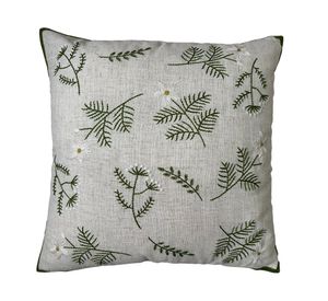 Cojín bordado flora 45x45 cm D2
