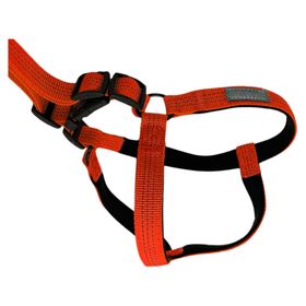 Arnés correa ajustable para mascotas naranjo