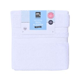 Toalla baño blanco 40x60 cm