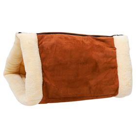 Cama para mascotas túnel gatos 2 en 1 20x79x54 cm café