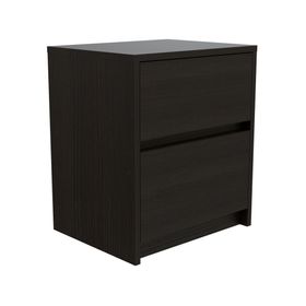 Velador Trivor 2 cajones wengué