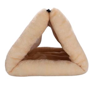 Cama para mascotas túnel gatos 2 en 1 20x79x54 cm café