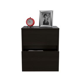 Velador Trivor 2 cajones wengué