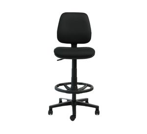 Silla cajero Rudy media negro 94x42.5x45 cm