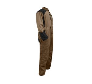 Overol reforzado manga larga café