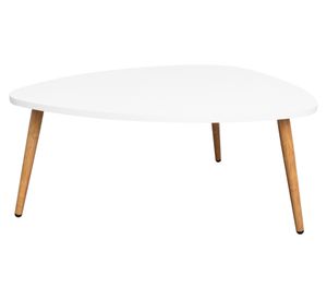 Mesa de centro Narvik ovalada blanco