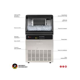 Máquina de hielo TH-IM45Ki gris 13 kg