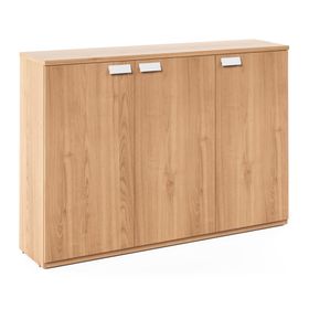 Gabinete medio Space 3 puertas blanco 123x40x120 cm