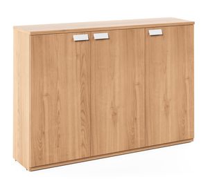 Gabinete medio Space 3 puertas blanco 123x40x120 cm