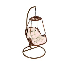 Silla colgante Nipona chocolate + cojín