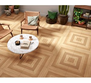 Cerámica para piso Koen café 61x61 cm 1.48 m2