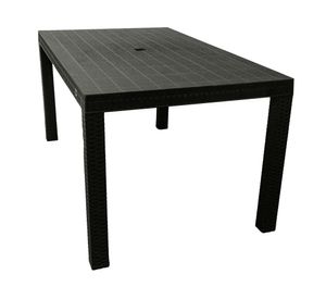 Mesa rectangular Macao negro
