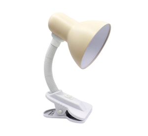 Lámpara escritorio Pinza flexible beige E27 1L