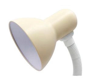 Lámpara escritorio Pinza flexible beige E27 1L