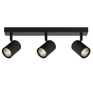 Spot GU10 3L Cumulus mate negro