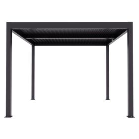 Pérgola Milano negro 224x300x300 cm